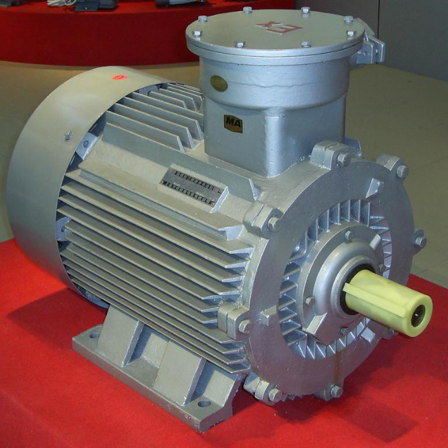 YB3-225M-4防爆电机45°角实拍